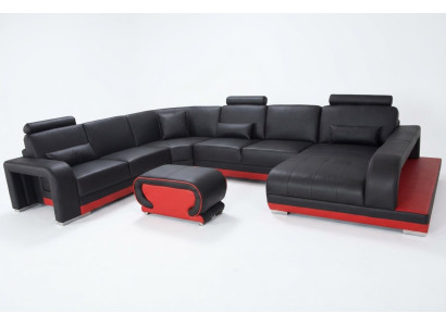 Sofa Ecksofa Design Polster Eckcouch Wohnlandschaft Eckgarnitur Couch UForm +USB