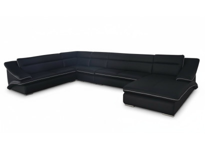 Sofa Ecksofa Design Polster Eckcouch Eckgarnitur Couch UForm Wohnlandschaft +USB