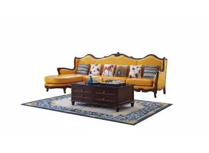Klassische Eckcouch Gelbe Empire Couch Sofa Ledersofa Sofas Couchen