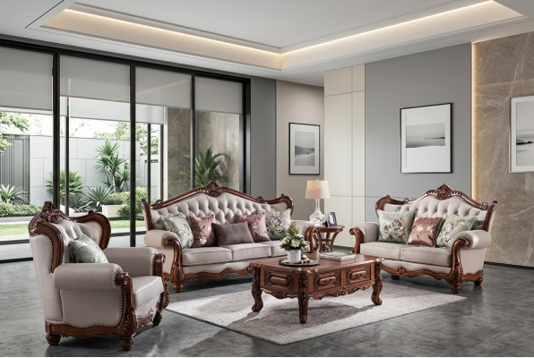 Sofagarnitur 3+2+1 Sitzer Gruppe Sofa Sessel Sofas Klassisches Set