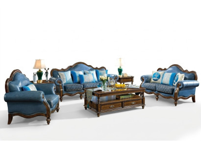 Ledersofa Sofagarnitur 3+2+1 Sitzer Set Garnitur Couch Sofa Couchen