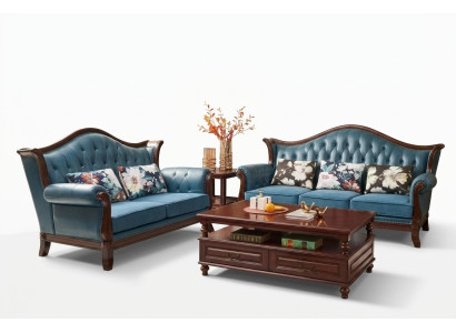 Sofagarnitur 3+2 Sitzer Sofa Couchgarnitur Couch Sessel Leder Luxus