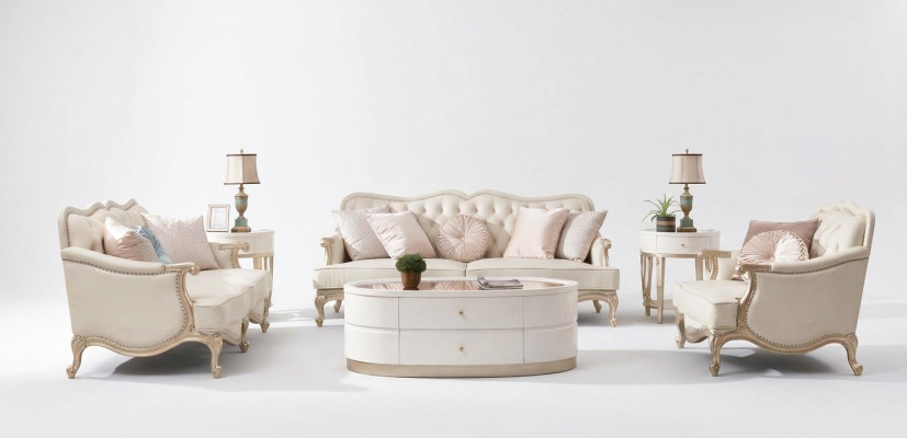 Wohnzimmer Sofagarnitur 3+2+1 Sitzer Set Polster Couchen Stoff Design