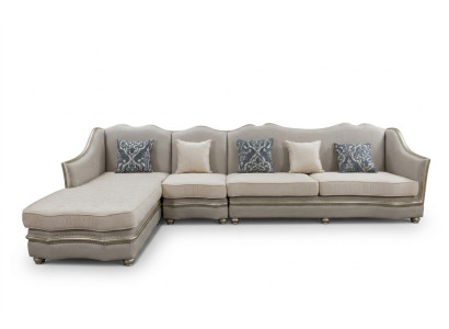 Wohnzimmer Textil L-Form Luxus Sofas Sofas Ecke Ecksofa Polstermöbel