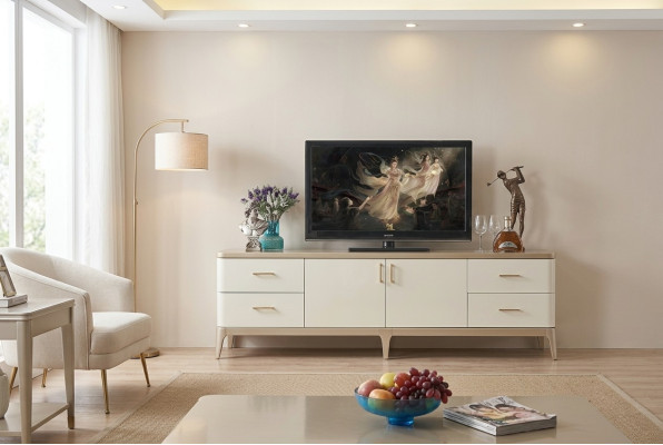 tv Schrank Lowboard Möbel Schränke Wohnzimmer Sideboard Weiß Kommode Sideboards