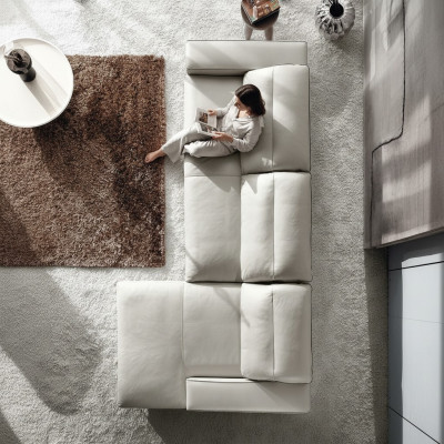 Design Ecksofa L form Couch Polster Leder Sofas Luxus Wohnzimmer Sofa
