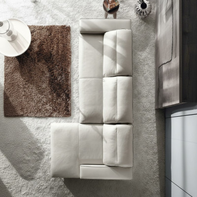 Design Ecksofa L form Couch Polster Leder Sofas Luxus Wohnzimmer Sofa