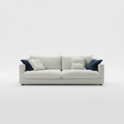 Dreisitzer Luxus Sofa 3 Sitz Sofas Sitz Leder Design Couch Möbel Stil Prianera