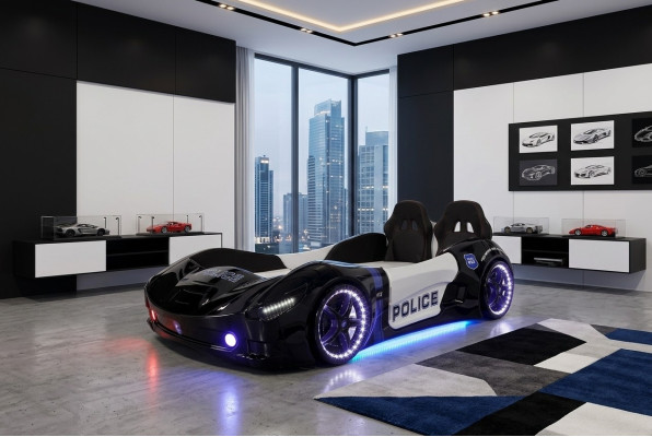 Rennwagen Auto Bett Matratze Kinderbett Autobett Kinderzimmer Möbel 