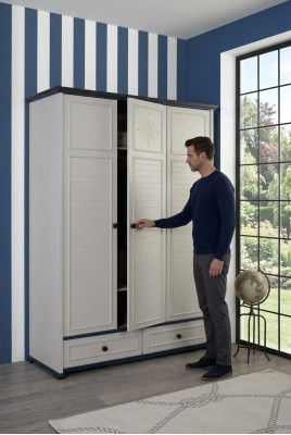 Kleiderschrank Holz Schrank Schlafzimmer Jugend Kinder Möbel Holz Neu