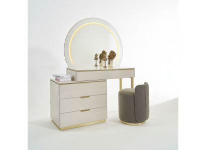 Schminktisch Set Konsole Spiegel Schlafzimmer Möbel Design Hocker Set Neu