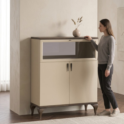 Bar Schrank Hausbar Hotel Schränke Qualität Luxus Möbel Sideboard Holz