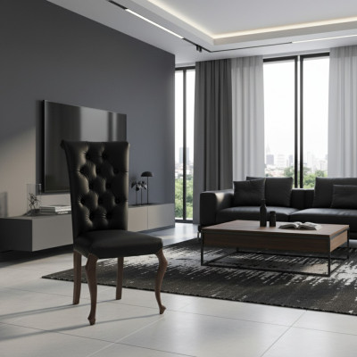 Klassische Stühle Luxus Holz Lehnstuhl Holzstuhl Designer Stuhl Esszimmerstuhl