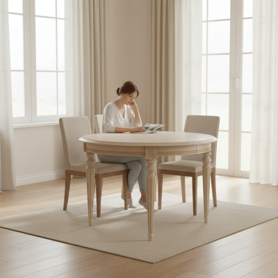 Runde Holz Tische Esszimmer Möbel Tisch Klassische Runder Esstisch Neu