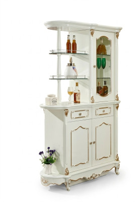 Hausbar Klassische Bar Regal Trennwand Schrank Schrank Vitrine Holz