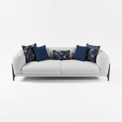 Sofa Couch Polster Dreisitzer Grau Couchen Möbel Modern Design 3er Sofas Neu