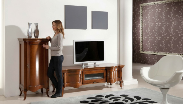 tv Scrhank Anrichte Braun rtv sideboard Kommode Schrank Regal Luxus Schränke Neu