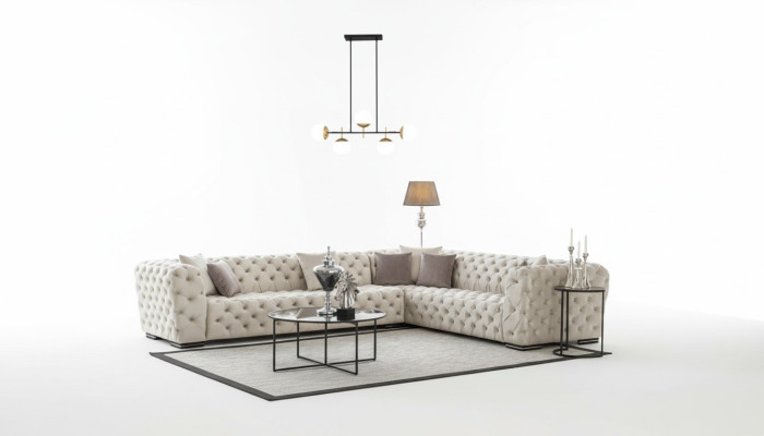 Chesterfield Polstersofa Sofa Ecksofa Garnitur Polster Luxus Ecke Sofas Neu