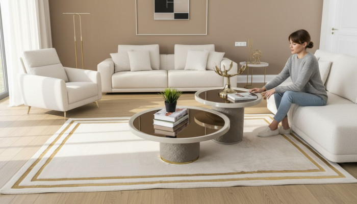 Luxus Moderner Couchtisch Tisch Design Tische Holz Wohnzimmer Beistell Neu