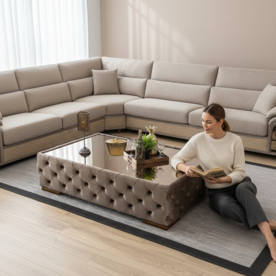 Luxus Klassisch Couchtisch Tisch Design Tische Holz Wohnzimmer Beistell Neu