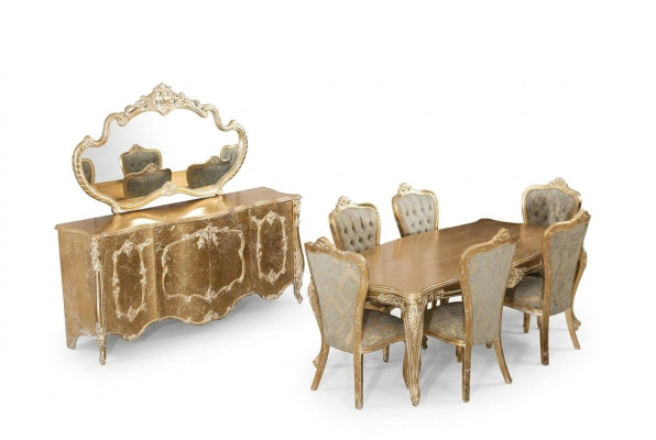 Esszimmer 6x Stuhl Garnitur Set Stühle Neu Essgarnitur Essgruppe Luxus Möbel