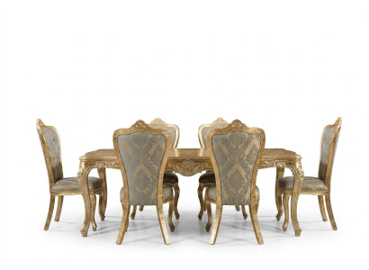 Esszimmer Esstisch 6x Stühle Tisch Luxus Tische Klassische Ess Gruppe Set 7tlg.