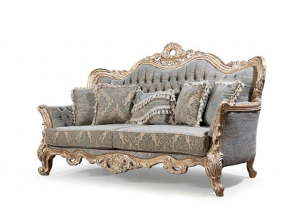 Chesterfield 3 Sitzer Designer Sofa Luxus Polster Sofas Couchen Stoff Textil