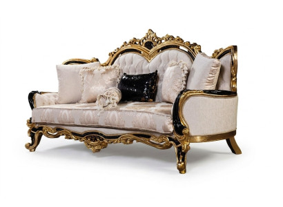 Chesterfield 3 Sitzer Designer Sofa Luxus Polster Sofas Couchen Stoff Textil Neu