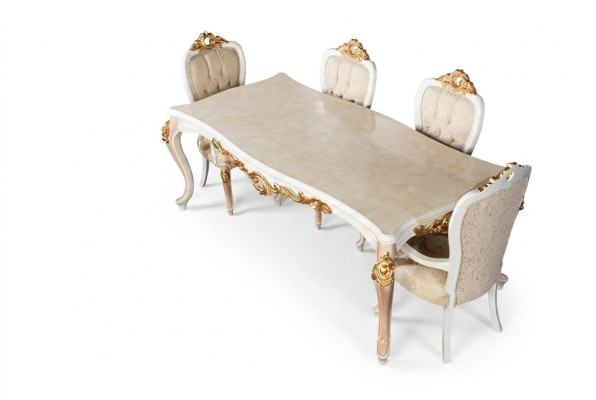 Tisch Klassischer Luxus Holz Tische Barock Rokoko Antik Stil Ess Wohn Zimmer