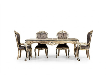 Klassischer Esstisch Tisch Barock Tische Esstische Holztisch 208x108 cm
