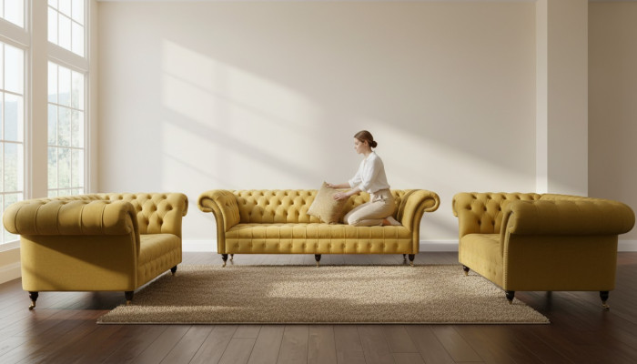 Sofagarnitur 3+2+2 Sitzer Set Design Sofa Polster Couchen Modern Garnitur