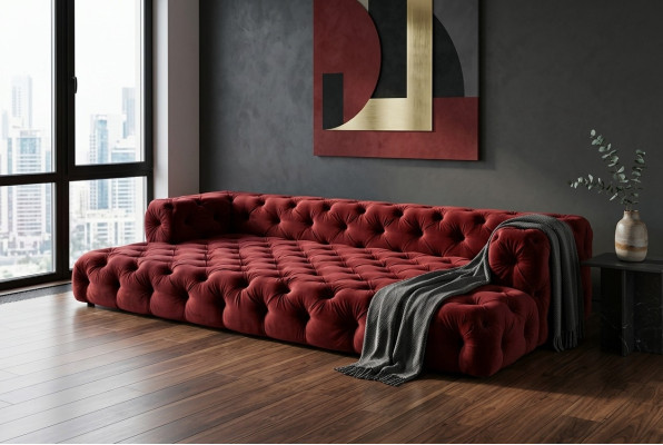 Design Chesterfield Sofagarnitur Big xxl Sofa 5-Sitzer Couch Polster Sofas