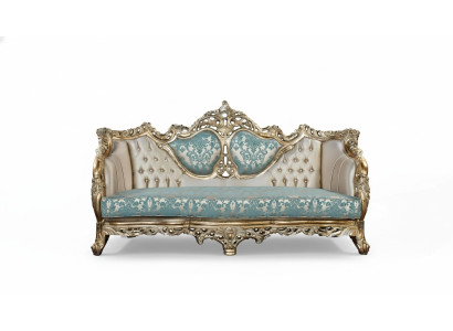 Sofa 3 Sitzer Designer Sofa Luxus Polster Sofas Couchen Stoff Textil Neu