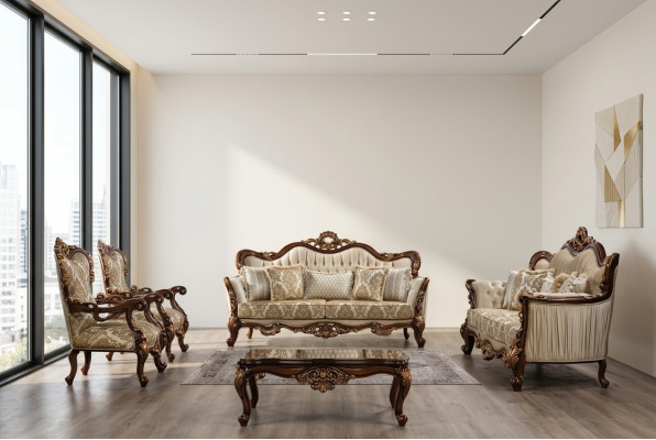Chesterfield Sofagarnitur Couch Set mit Couchtisch Sofa Polster 5tlg.