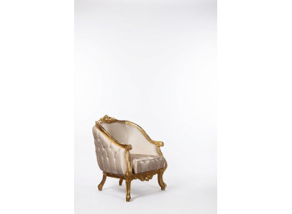 Chesterfield Rund Sessel Couch Polster Möbel Einrichtung Sofa Einsitzer