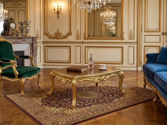 Couchtisch 110x85 Tisch Möbel Einrichtung Holztische Klassische Möbel