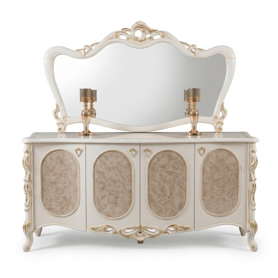 Luxus Möbel Wohnzimmer Sideboard Mit Spiegel Design Konsole Sideboard Holz