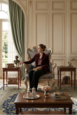 Klassischer Thron Sessel Möbel Barock Lehnstuhl Chesterfield Samt Stuhl