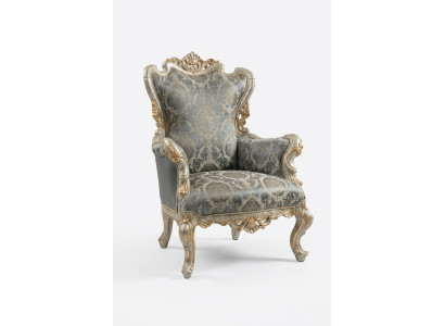 Klassischer Thron Sessel Möbel Barock Lehnstuhl Chesterfield Samt Stuhl