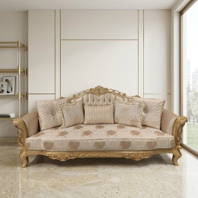 Chesterfield Sofa Barock Couch Holz Samt Dreisitzer Klassische Sofas Möbel