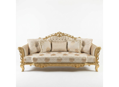 Chesterfield Sofa Barock Couch Holz Samt Dreisitzer Klassische Sofas Möbel