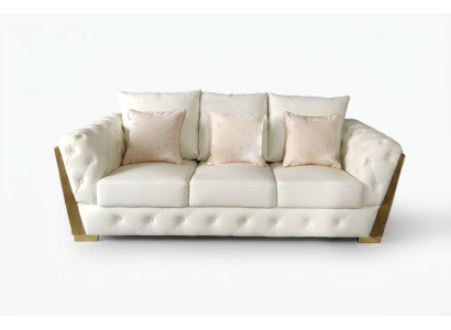 Dreisitzer Couch Möbel Einrichtung Chesterfield Medusa Luxus Einrichtung
