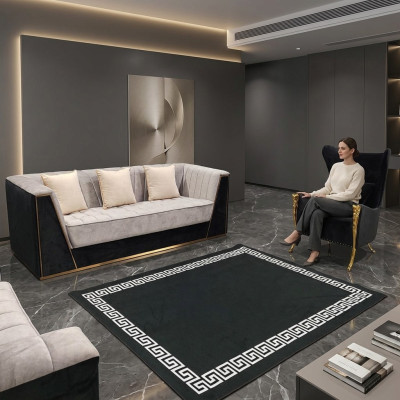 Sofagarnitur Couch Set 3+1 Sitz Möbel Gruppe Garnitur Sets Medusa 2tlg
