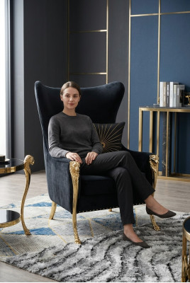 Luxus Sessel Couch Polster Möbel Einsitzer Couchen Sofa Ohrensessel