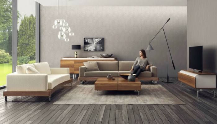 Moderne Couchgarnitur 3+2 Sitzer Luxuriöse Wohnzimmer Sofas Polster-Set