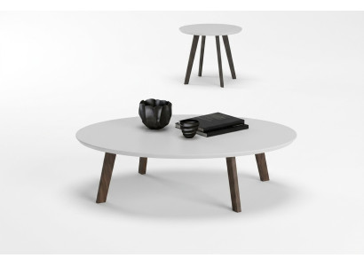 Kleine Runde Couchtische Set Wohnzimmermöbel Echtholz Tische Luxus Neu