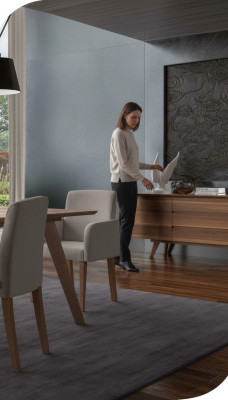 Stuhl Polstermöbel Einsitzer Küchenstühle Esszimmerstuhl Designer Möbel