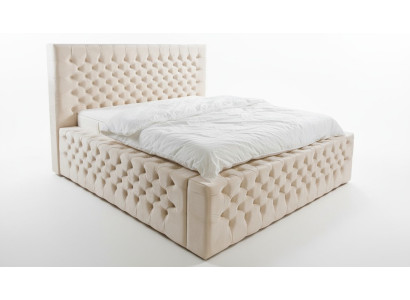 Luxus Bett Chesterfield Samt Betten Textil Doppel Hotel Möbel 140x200