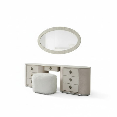 Schminktisch Set Konsole Spiegel Schlafzimmer Möbel Design Hocker Set Neu