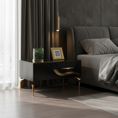 Beistelltisch Nachttisch Nachtkonsole Design Schlafzimmer Tisch Nachttische Neu